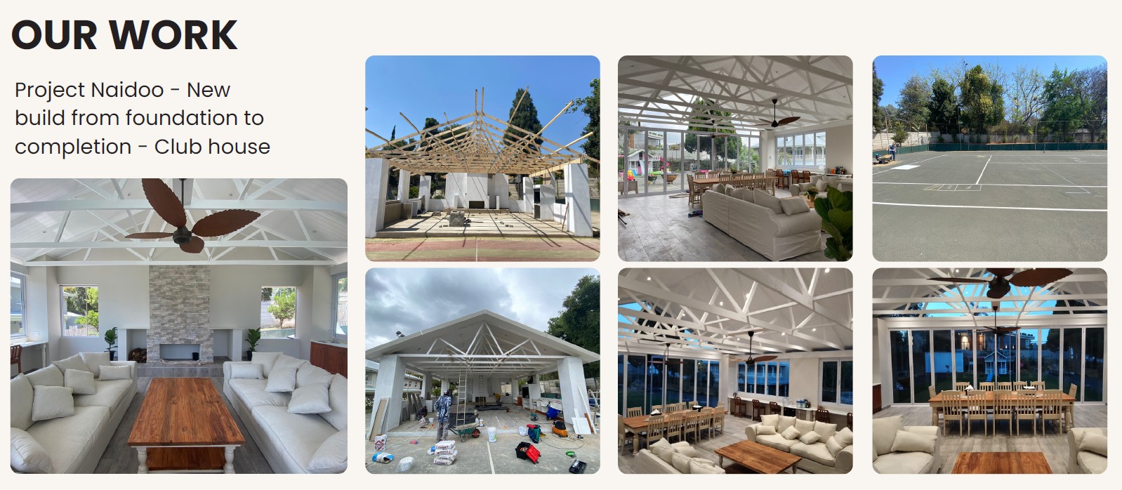 New build from foundation to completion - Club house